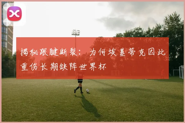 揭秘跟腱断裂:为何埃基蒂克因此重伤长期缺阵世界杯